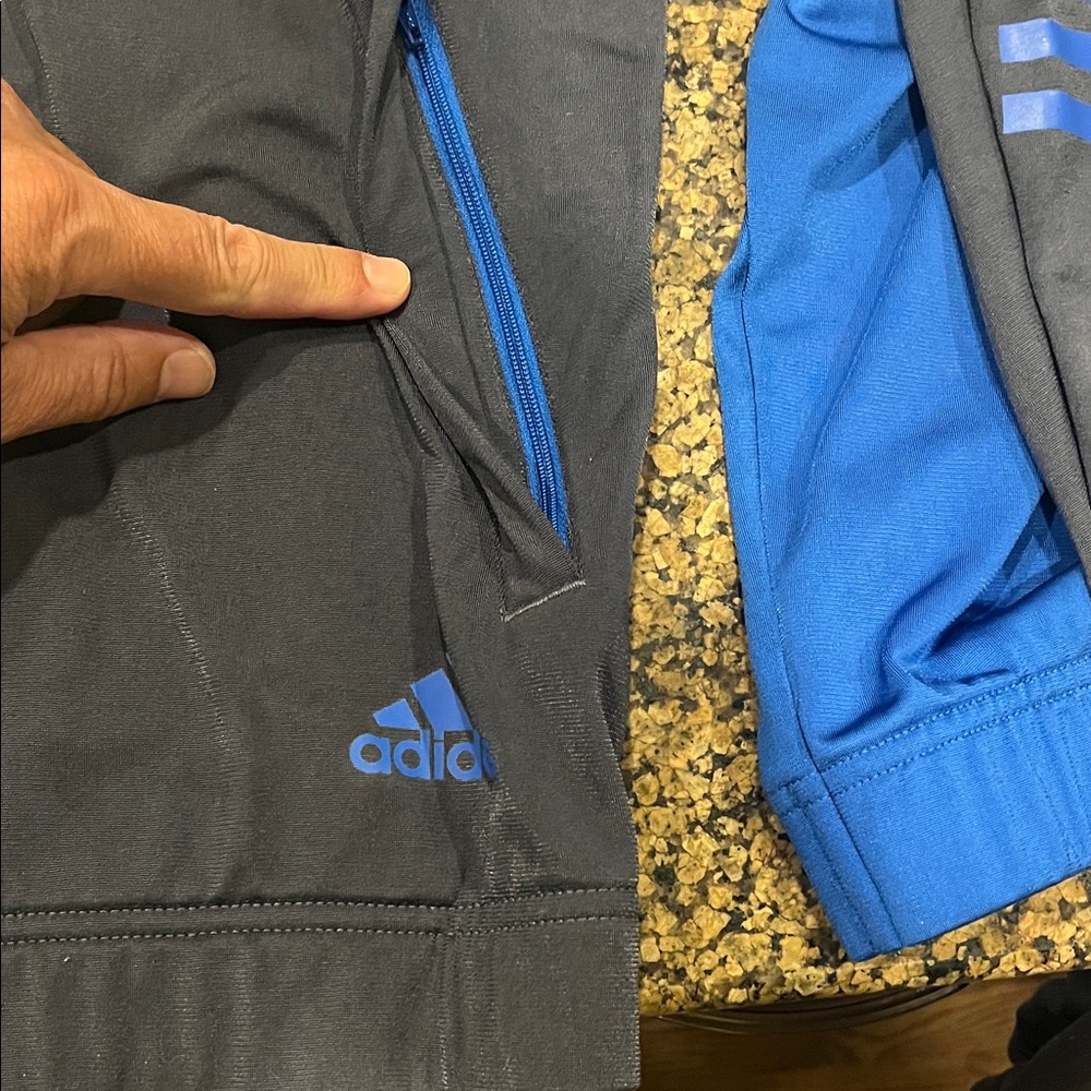 Adidas Blue and Gray Tracksuit - Picture 4 of 14